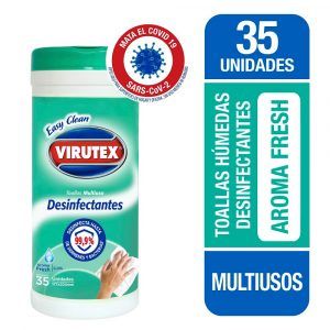 VIRUTEX ILKO Toallas Desinfectantes Baño 35U Easy Clean