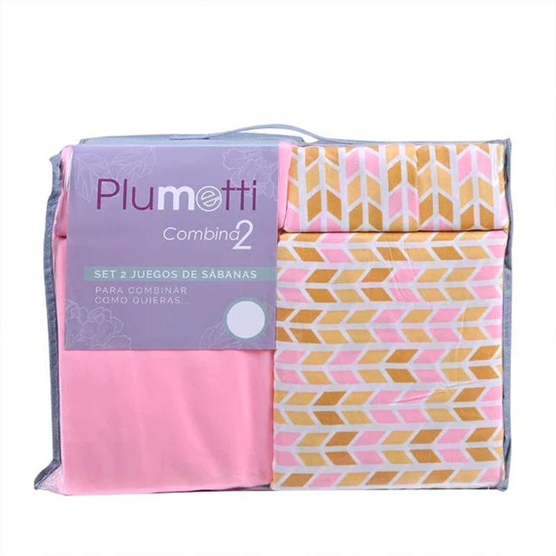 Set 2 Sábanas 1.5 Plazas Plumetti / Amapola - Mashinni - Imagen 3