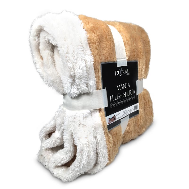 Manta Plush Sherpa / Beige - Doral - Imagen 2