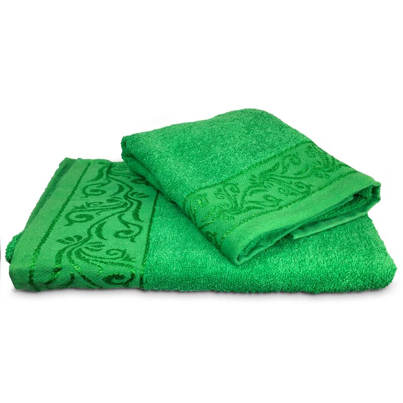 Juego de 2 Toallas Bordadas Luxor Verde - Doral