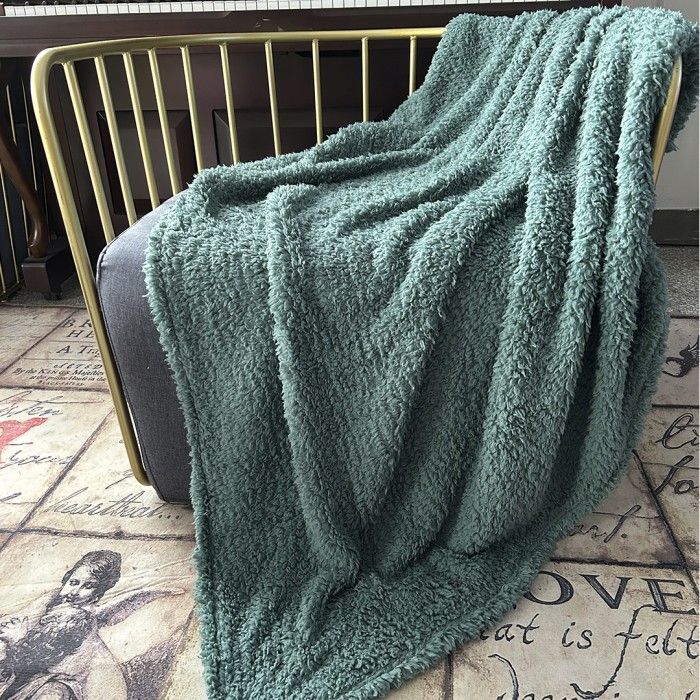 Manta Sherpa Illusións / Verde - Idetex