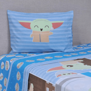 Juego Sábana Microfibra Single / Stars Wars Mandalorian Blue - Mashini