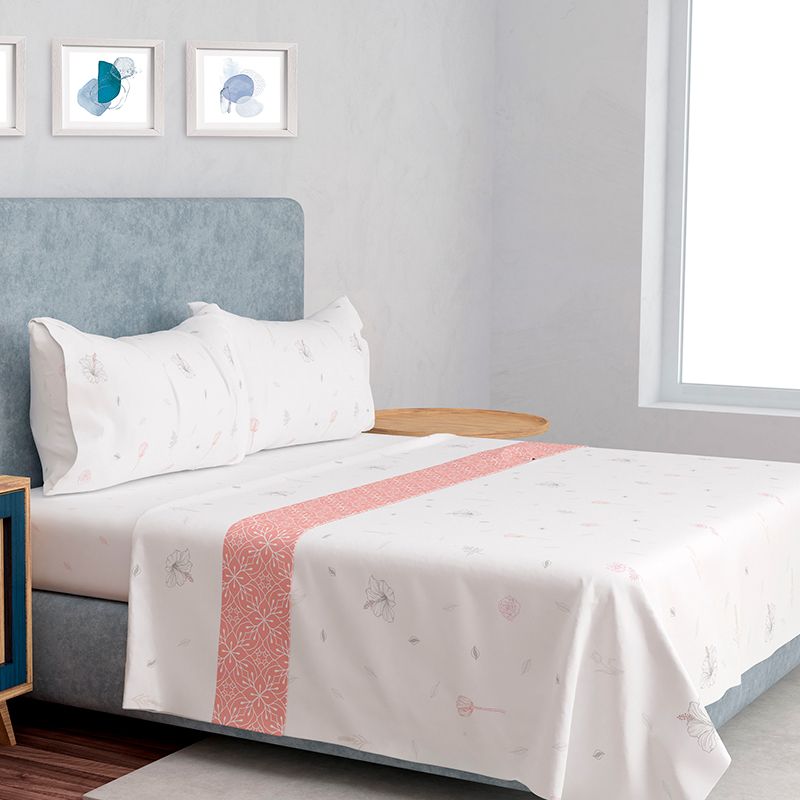 Juego de Sábanas 144 Hilos Composé Premium 2.5 Plazas / Botanical - Doral