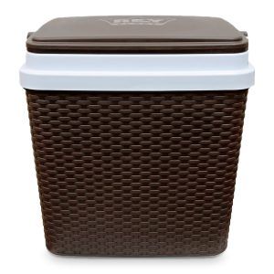 Nevera Tavarua Estilo Ratán 35 Lts. Marrón Morro - Rey Plast