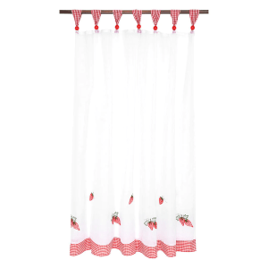 Velo Bordado para Cocina 120x135/ Frutilla - Jovial