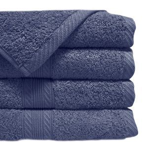 Toalla de Mano 45x90 cm / Azul Piedra - Lourdes