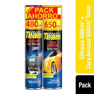Pack silicona 480 cc + Cera 650 cc – Team