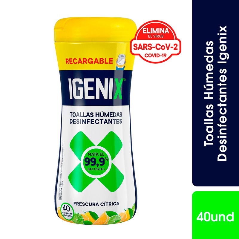 Toallas Desinfectantes Multiuso 40 und - Igenix