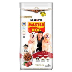 Alimento Para Perro Adulto 3 Kg. / Carne Arroz Vegetales - Master Dog
