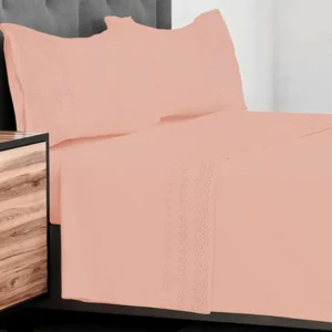 Juego de Sábanas Broderie Mariane 144 Hilos 2 Plazas / Damasco - Doral