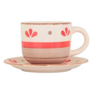 Set de Cerámicas 6 Tazas más Platillos / Emily - Hallen