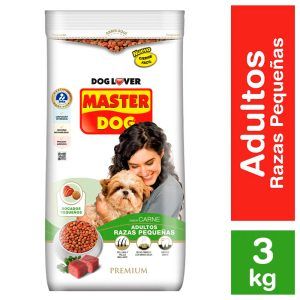 Alimento Para Perro Adulto 3 kg / Raza Pequeña - Master Dog