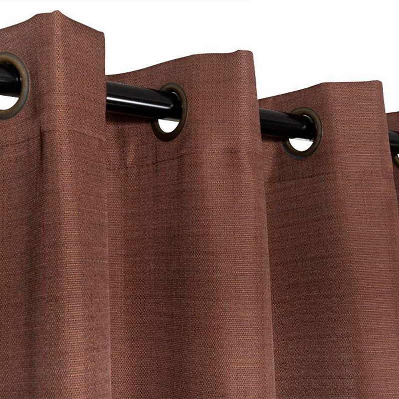 Cortina Continental Lino 2 Piezas / Chocolate - Jovial - Imagen 2