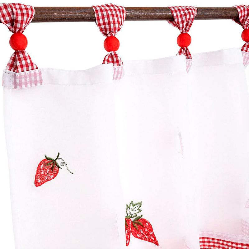 Cenefa Velo Bordado 135x45 cm / Frutilla - Jovial - Imagen 2