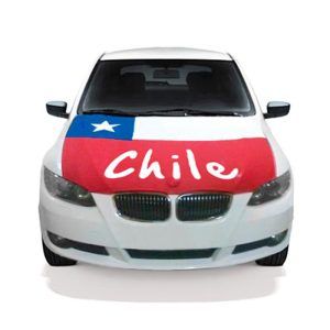 Palermo Cubre Capot de Auto Bandera Chilena