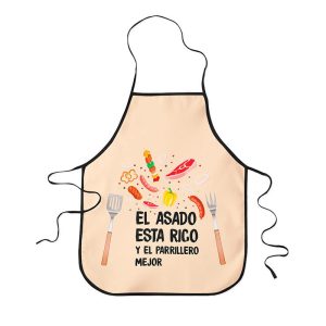 Palermo Delantal Cocina Diseño Anticucho Beige