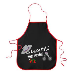 Palermo Delantal Cocina Diseño Cueca Negro