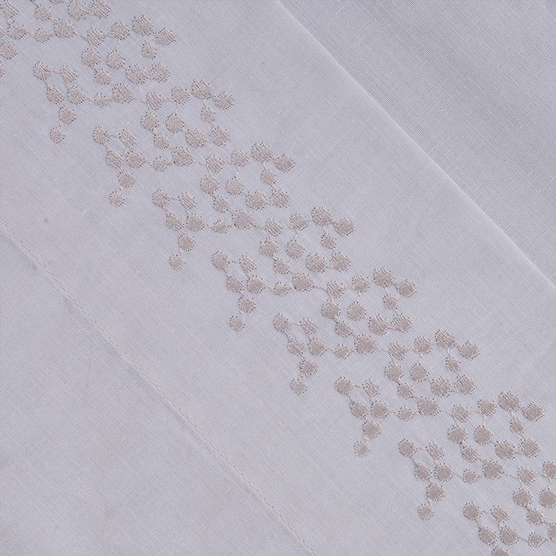 Juego Sábanas Bordada 144 Hilos 1.5 Plazas / Puntos Arena - Mashini - Imagen 2