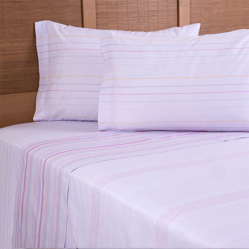 Juego de Sábanas Estampada 144 Hilos 2 Plazas / Cherries - Mashini