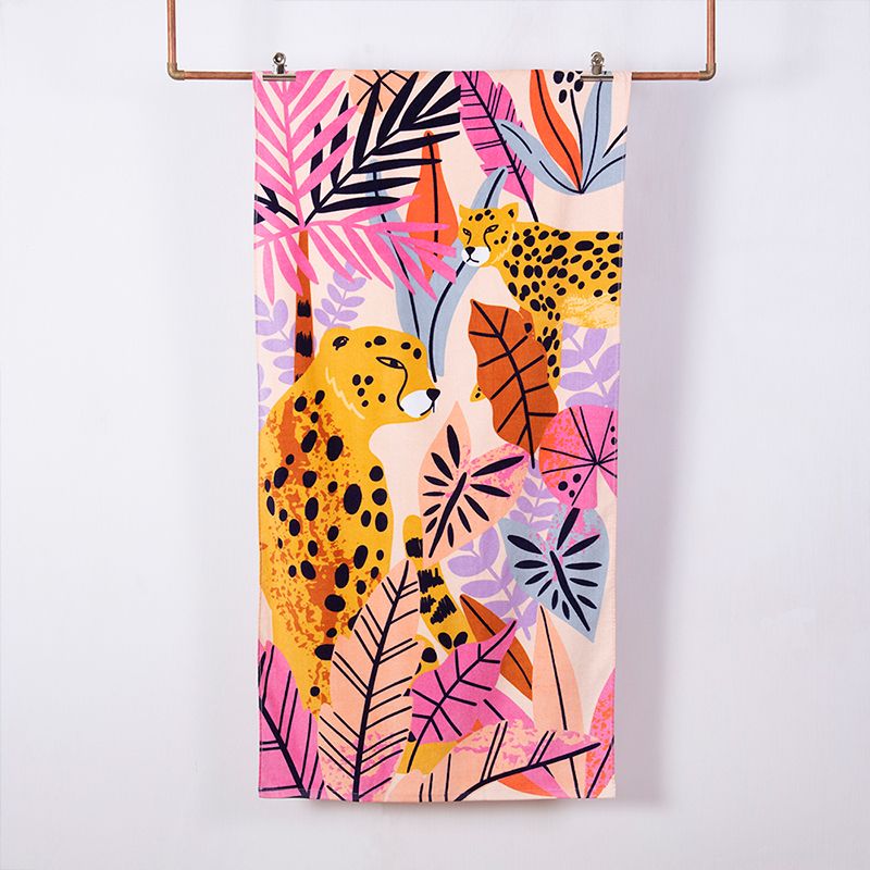 Toalla de Playa Velour 70x150 cm / Leopardo - Mashini