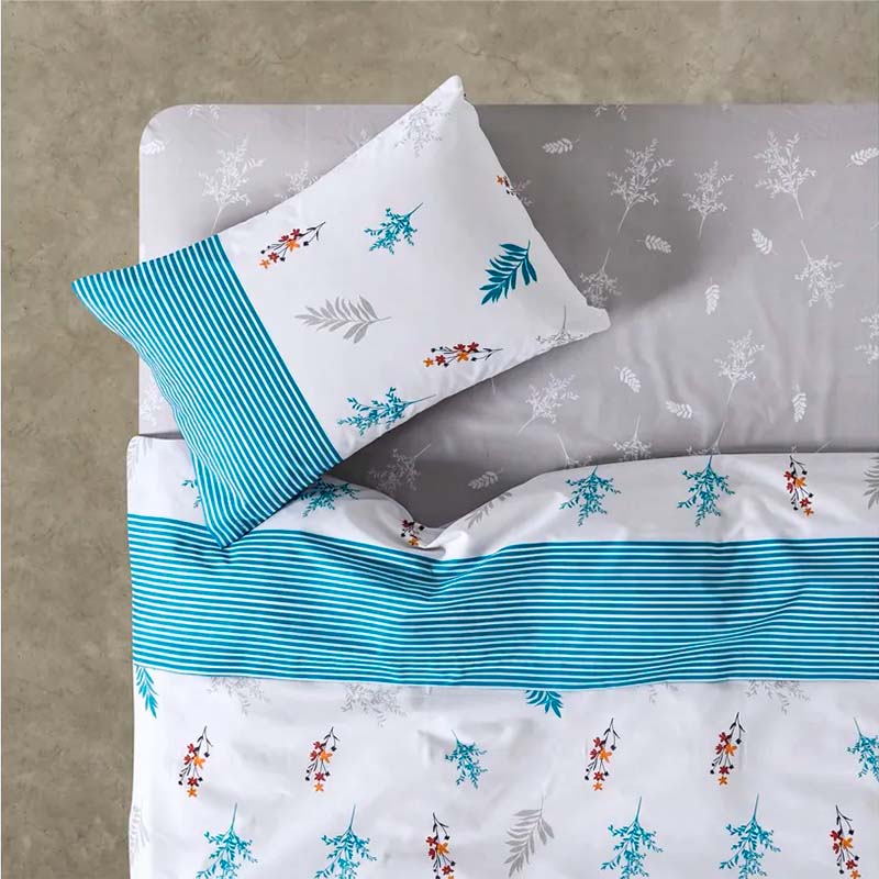 Juego de Sábanas Estampada 144 Hilos 1 Plaza / Almond - American Family by Cannon