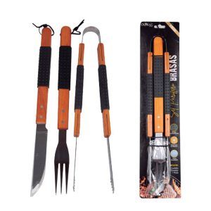 Set Parrillero Brasas 3 Piezas - Doral