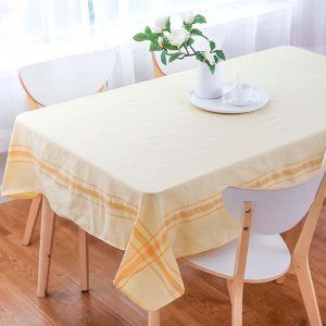 Mantel Linenlook 150x210 cm / Amarillo Lineal - Doral