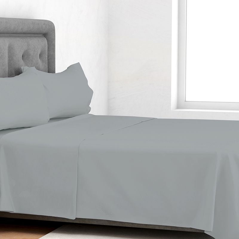 Juego Sábanas Silver Family 2.5 Plazas / Gris Claro - Doral