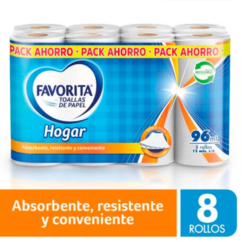 Toalla Papel Hogar Big Count 8 unidades - Favorita