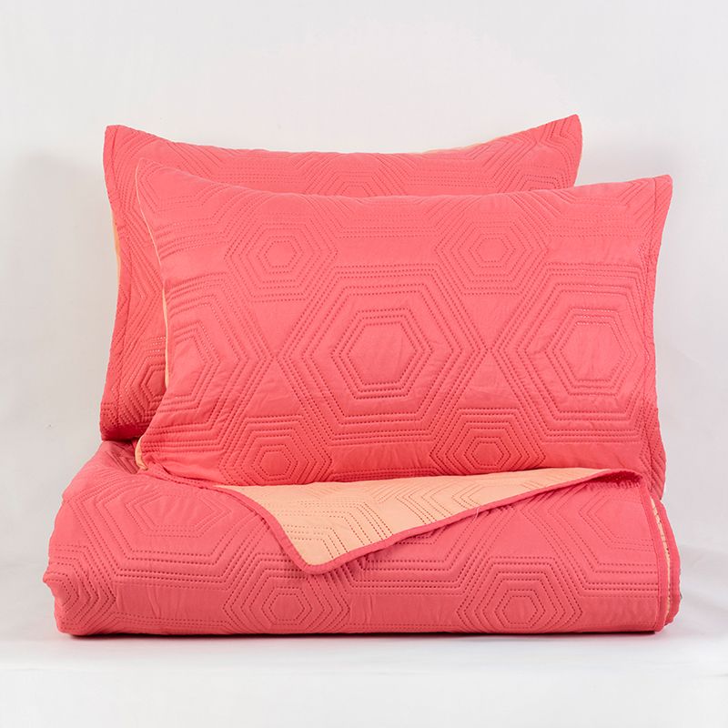 Quilt MF Bicolor 2 Plazas / Sandia Coral - Mashini - Imagen 2