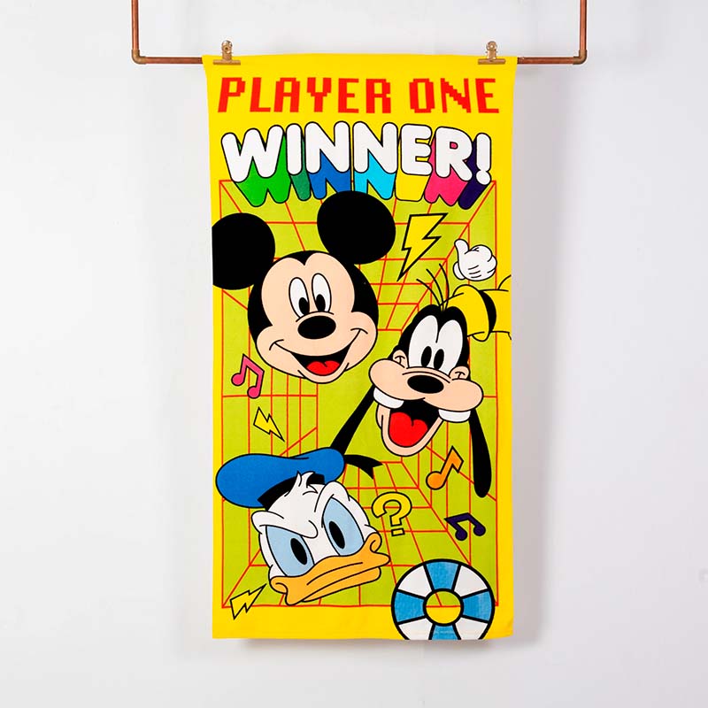 Toalla de Playa 70x140 cm + Bolso / Mickey Player - Mashini