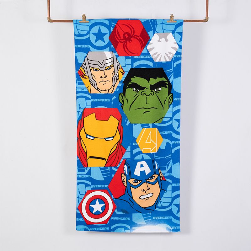 Toalla de Playa 70x140 cm + Bolso / Avengers Simbolos - Mashini