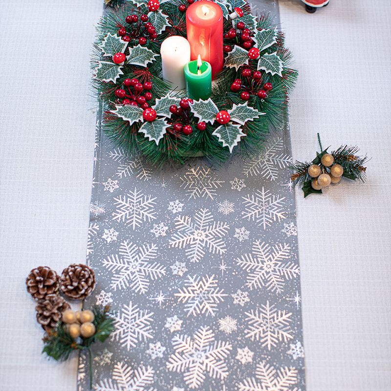 Camino de Mesa Estampado Emily 33x180cm / Gris - Doral - Imagen 2