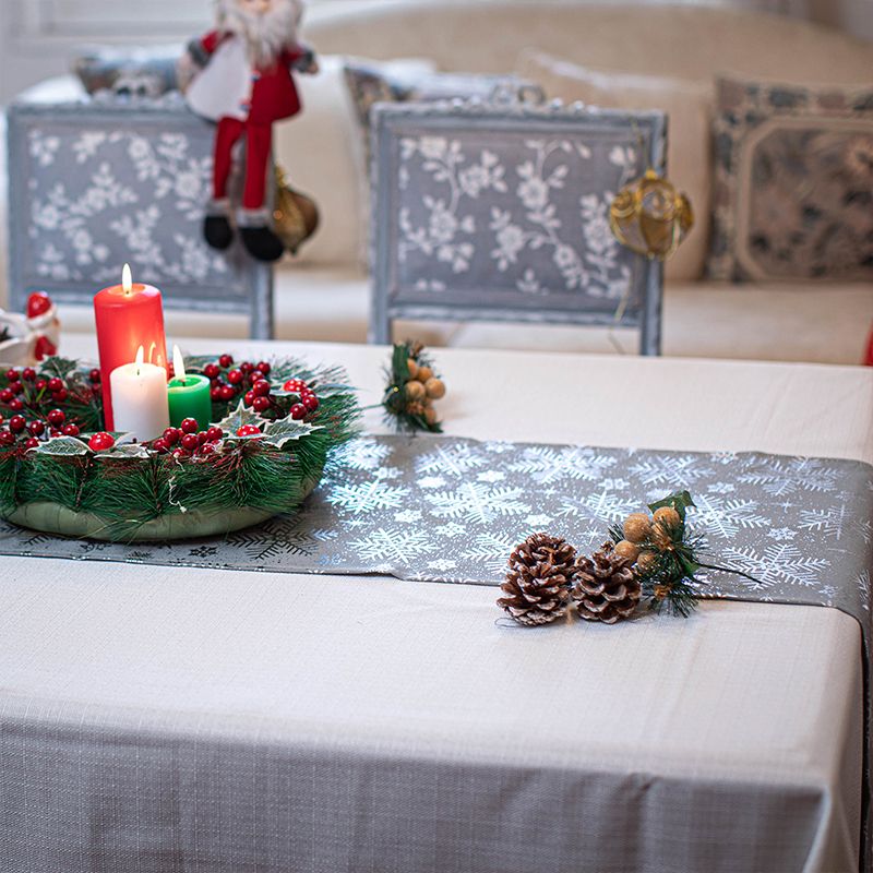 Camino de Mesa Estampado Emily 33x180cm / Gris - Doral