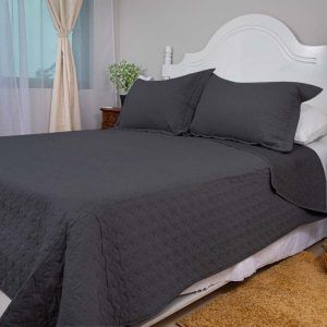 Quilt Velvety 2 Plazas / Negro - Doral