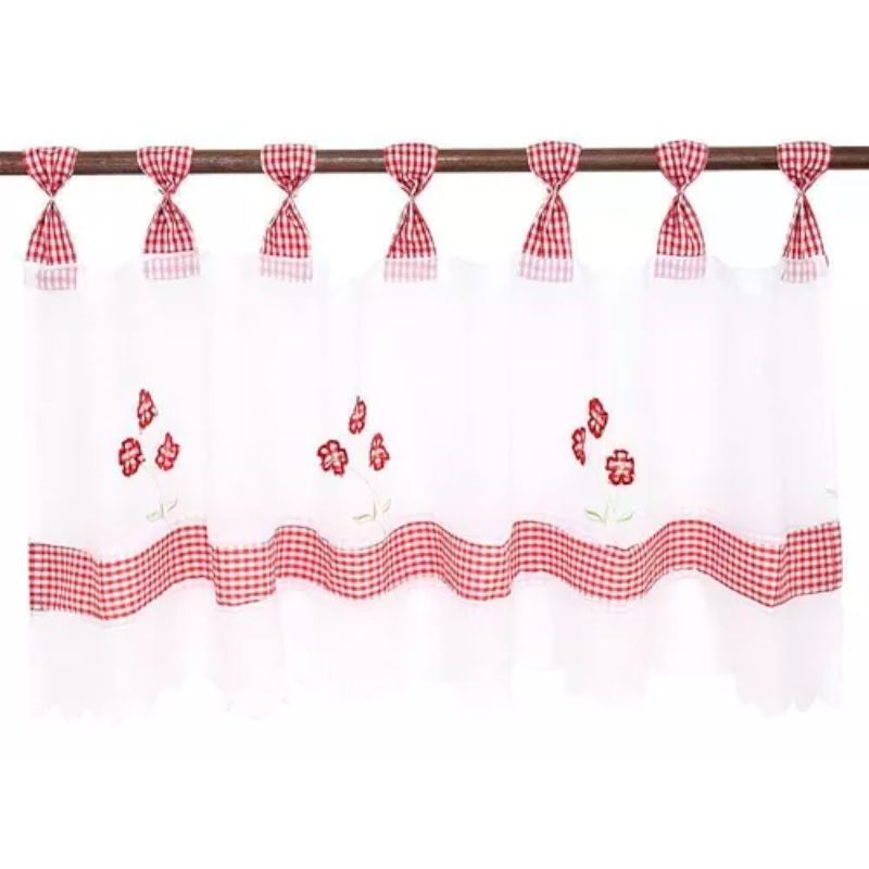 Cenefa Velo Bordado 135x45 cm / Primavera - Jovial