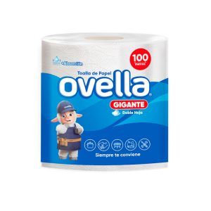 Toalla de Papel Doble Hoja 100mts - Ovella