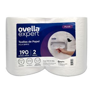 Toalla de Papel Hoja Simple 2und 190mts - Ovella