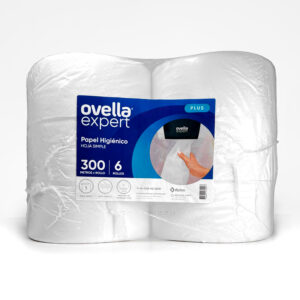 Papel Higiénico Hoja Simple 6und 300 mt - Ovella
