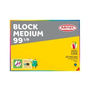 Block Medium 99 1/8 20 Hojas - Artel