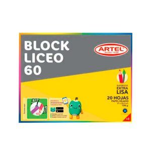 Block Liceo 60 20 Hojas - Artel