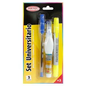Bolígrafo, Corrector, Destacador - Artel