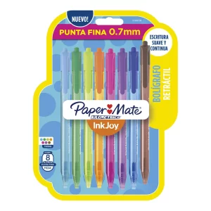 Bolígrafo Inkjoy 100ST Punta Media Colores Surtidos TJX8 - Paper Mate