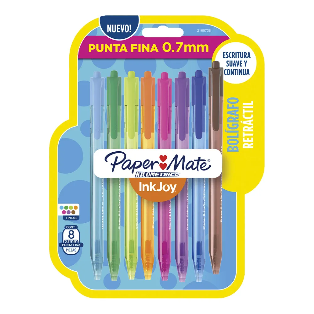 Bolígrafo Inkjoy 100ST Punta Media Colores Surtidos TJX8 - Paper Mate