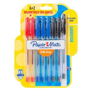 Bolígrafo Inkjoy Punta Media Colores Básicos Lleve 8 Pague 6 - Paper Mate