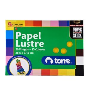 Bolsón Papel Lustre 20 Hojas - Torre