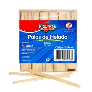 Palos de Helado madera Delgado 50unid - Proarte