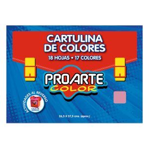 Estuche Cartulina Pintada 18 Hojas - Proarte
