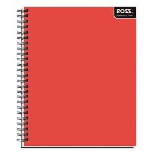 Cuaderno Universitario Liso 100HJ 7mm Rojo - Ross