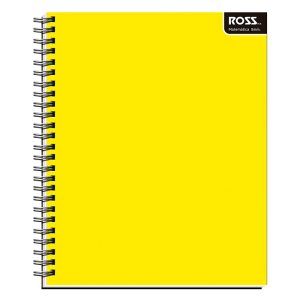 Cuaderno Universitario Liso 100HJ 5mm / Amarillo - Ross